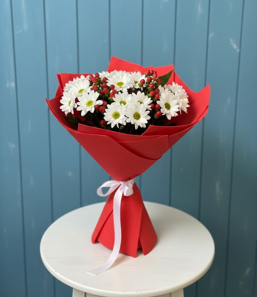 Букет цветов из: Хризантемы в Путилково