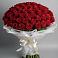 Букет 101 Красная роза Блэк Мэджик в Путилково