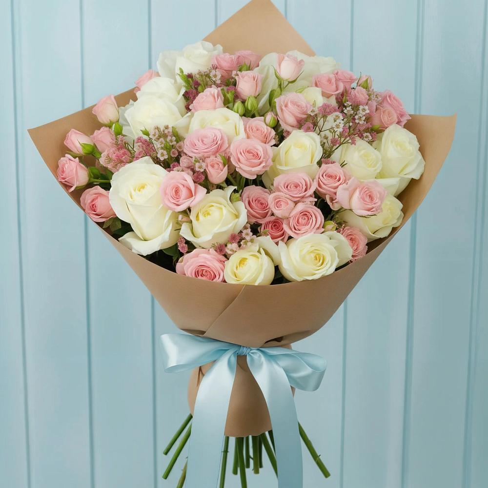 Букет цветов из: Розы в Путилково