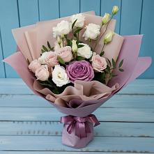 Букет цветов из:  Розы и Лизиантусы #REPLACE_PRED# Путилково