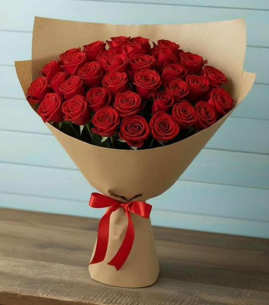 Букет Красные розы Милано в Путилково
