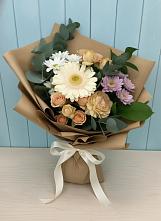 Букет цветов из:  Герберы и Хризантемы в Путилково