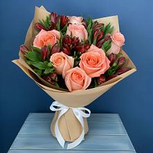 Букет цветов из:  Розы и Альстромерии #REPLACE_PRED# Путилково