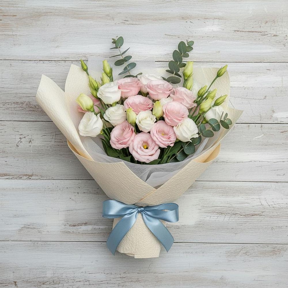 Букет цветов из: Лизиантусы в Путилково